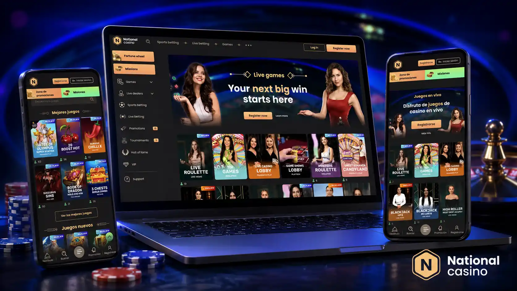 Experiența mobilă la National Casino